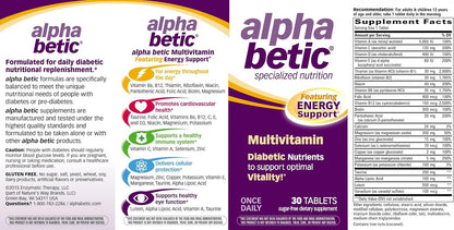 Alpha Betic Multivitamin Plus Extended Energy 30 Tablets