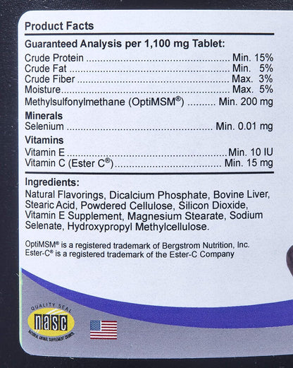Kala Health COMFORT Antioxidant Supplement for Dogs, 1,000 Count