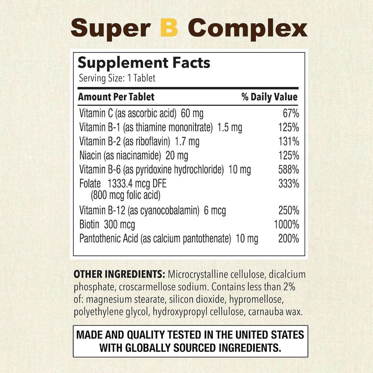 Puregen Labs Super B Energy Complex with Vitamin C – 300 Tablets (3 Pack) - görsel 2