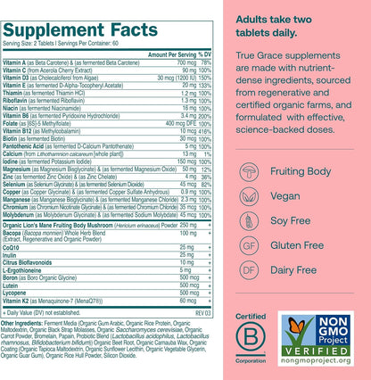 True Grace Daily Women’s Multivitamin 50+ – 120 Tablets
