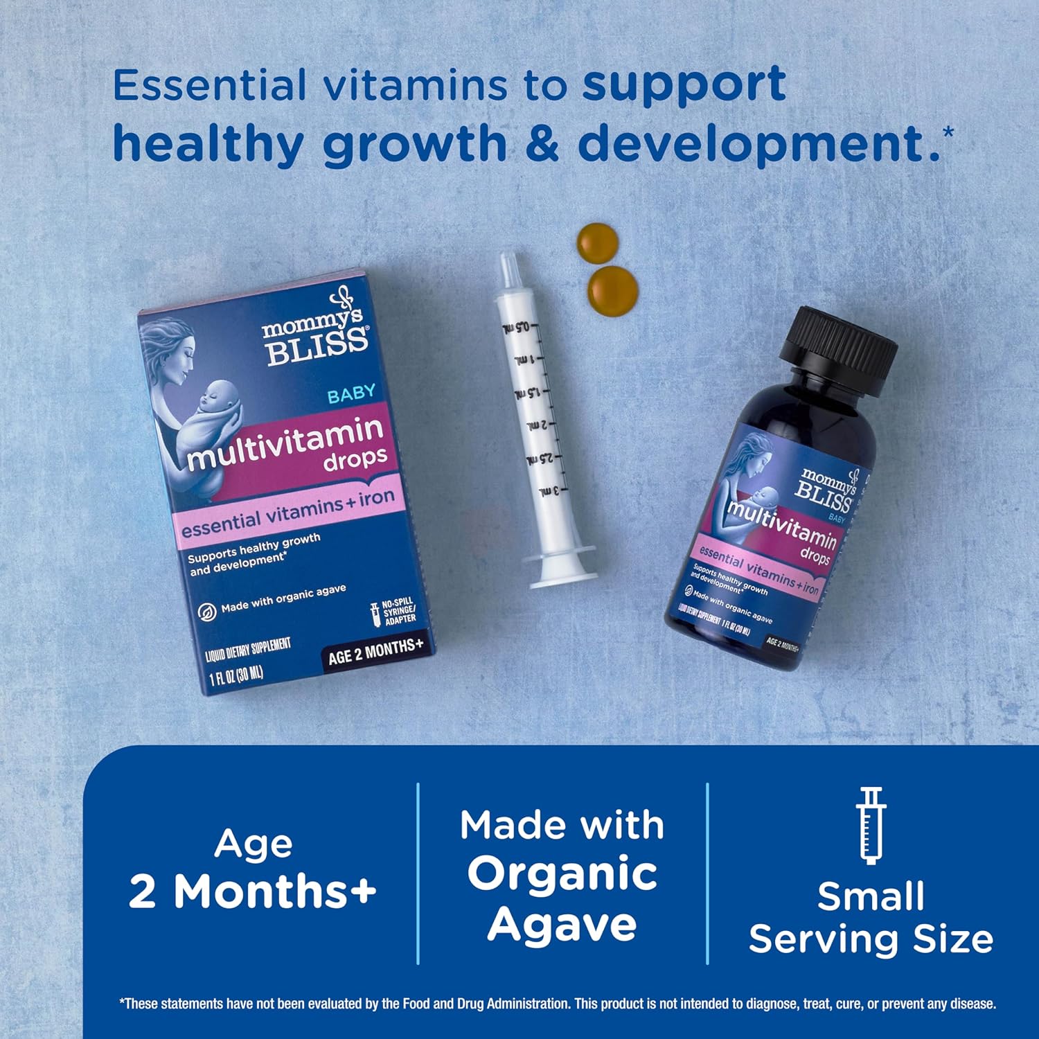 Mommy's Bliss Baby Multivitamin + Iron Drops, 30 ml - görsel 2