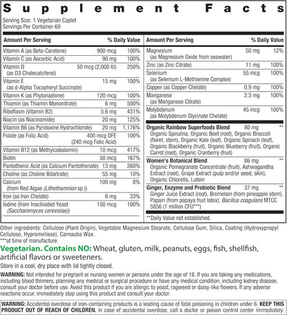 Rainbow Light Women's Multivitamin One+ - 60 Tablets