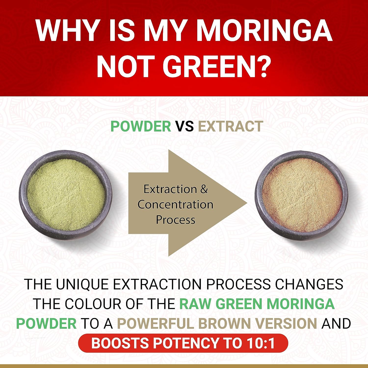 Organic Moringa Capsules | True Veda | 10:1 Leaf Extract | 60 Vegan Capsules - görsel 5