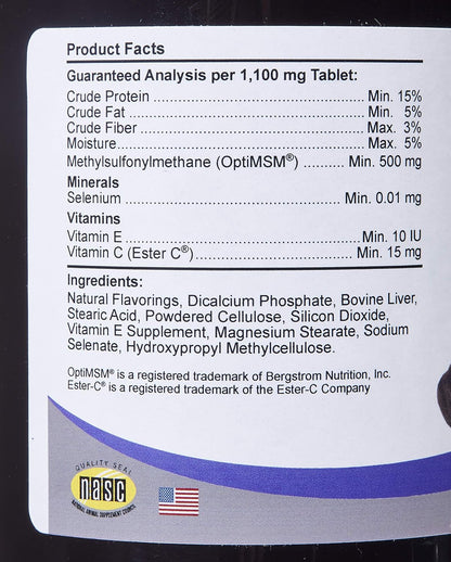 Kala Health COMFORT Antioxidant Supplement for Dogs, 350 Tablets