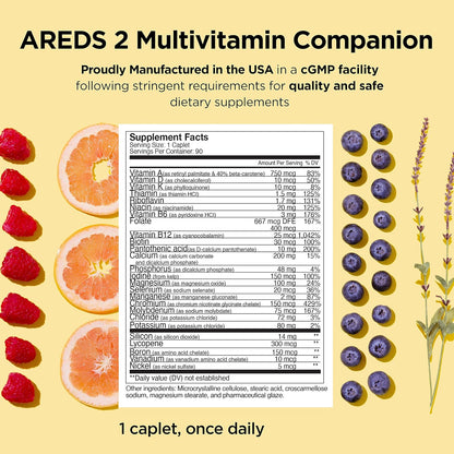 Viteyes AREDS 2 Capsules and Multivitamin AREDS 2 Companion – 3 Month Supply