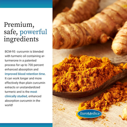 EuroMedica Curaphen Extra Strength Curcumin Tablets, 60 Tablets