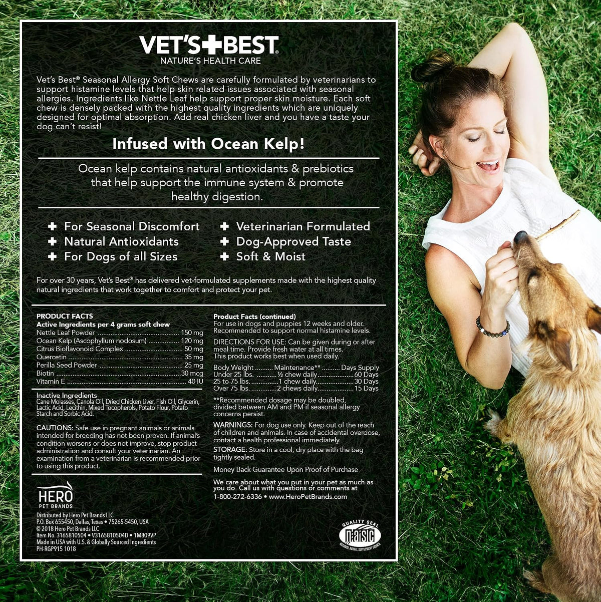 Vet's Best Seasonal Allergy Soft Chew Dog Supplements – 30 Day Supply - görsel 6