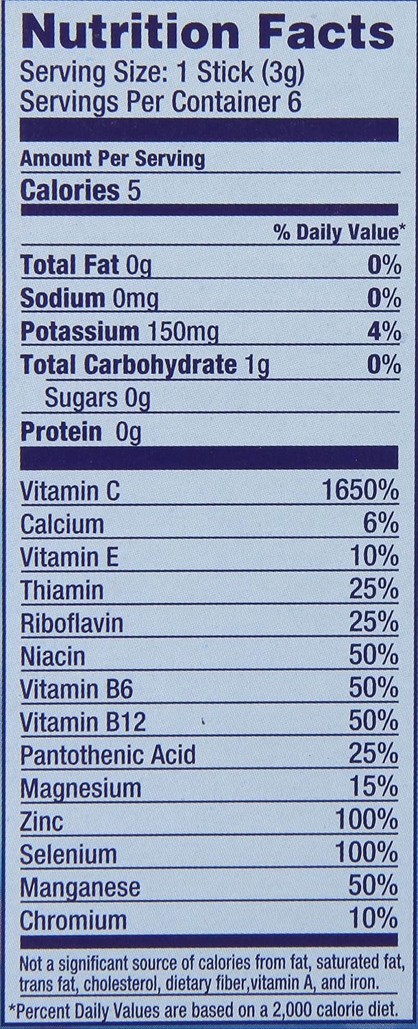 Super C Vitamin & Mineral Drink Mix, Orange, 72 Single-Serve Packets - görsel 8