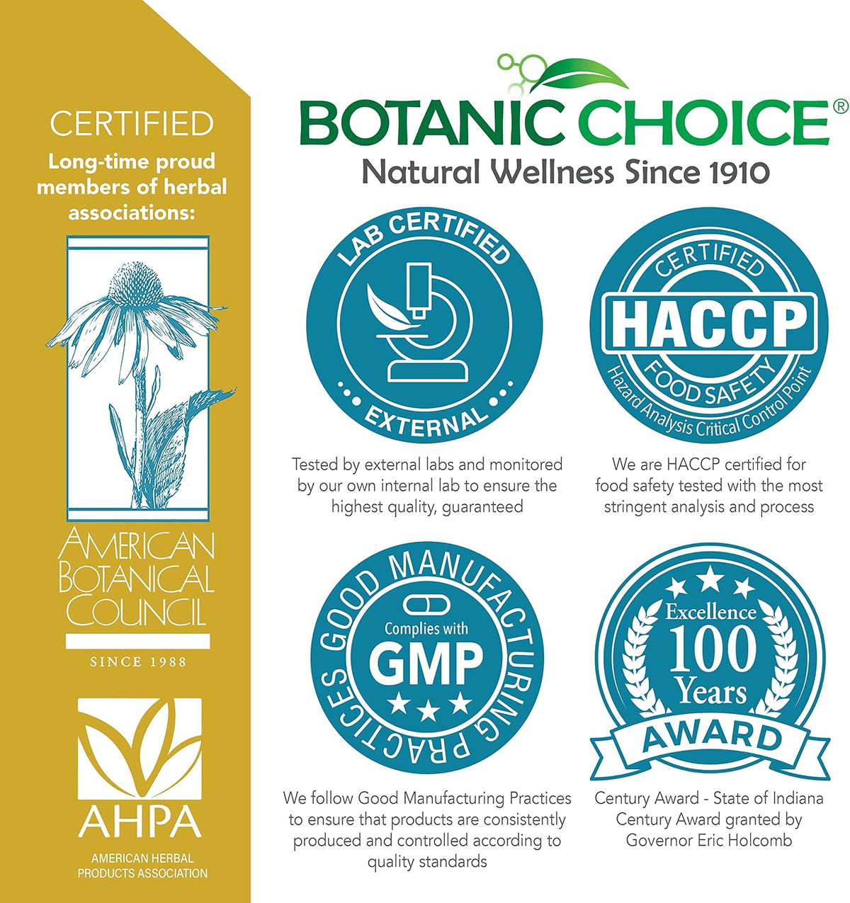 Botanic Choice Daily Immune Support - with Vitamin C, Zinc, and Echinacea for Adults - 90 Capsules - görsel 3
