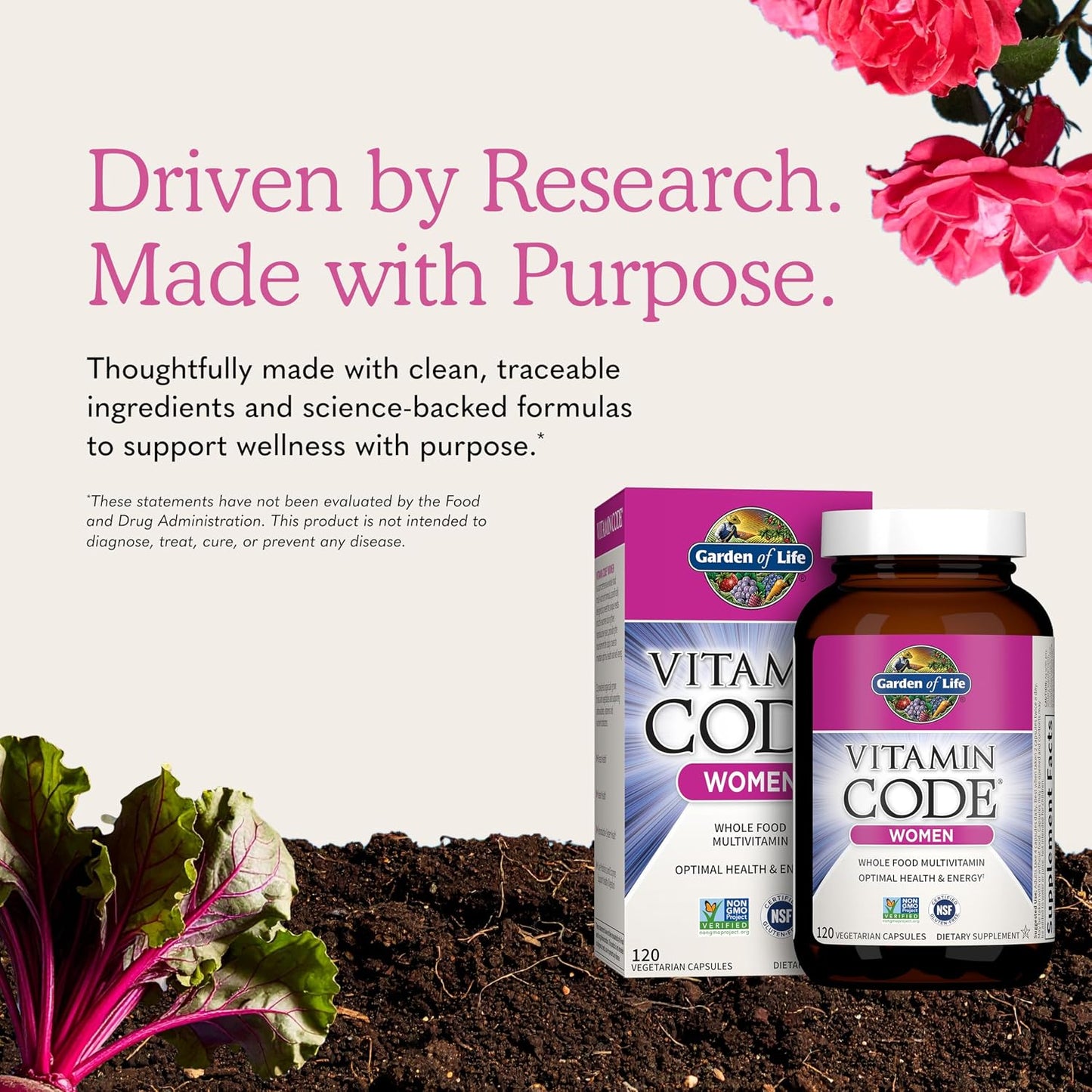 Garden of Life Vitamin Code Women's Multivitamin with Iron and Folate - görsel 6