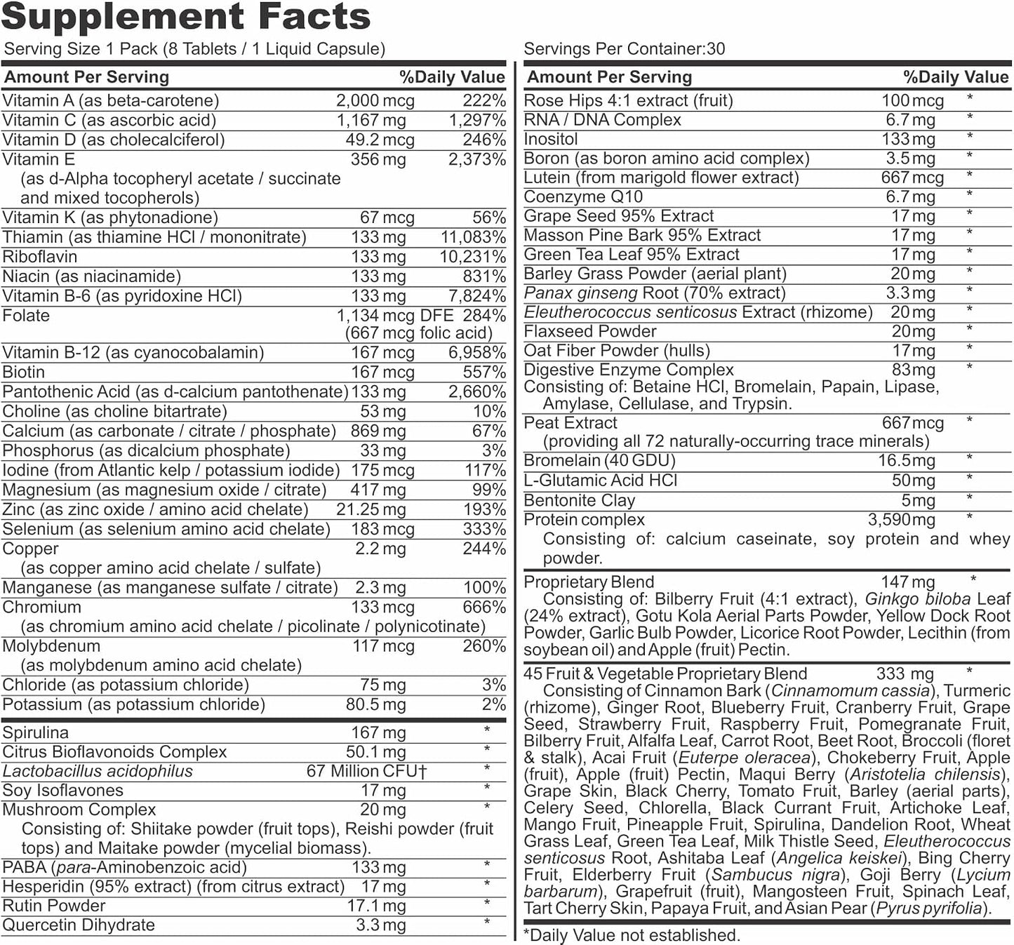 Healthy 'N Fit Super-Nutri Pack (30 Packets) – Mega Potency Multivitamin with Amino Acids & Minerals - görsel 3