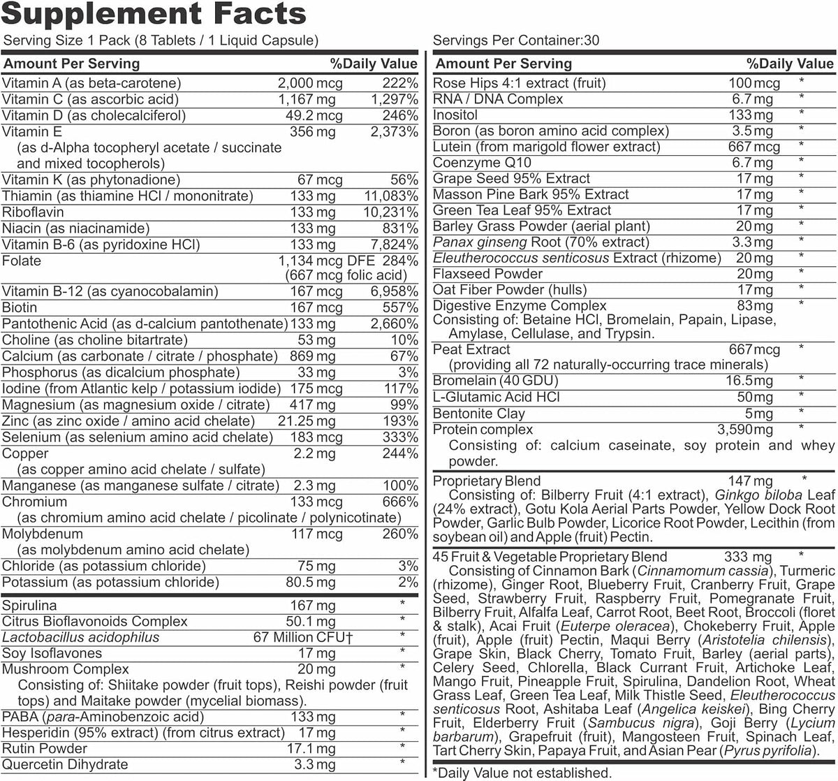 Healthy 'N Fit Super-Nutri Pack (30 Packets) – Mega Potency Multivitamin with Amino Acids & Minerals - görsel 3