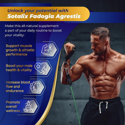 High Strength Fadogia Agrestis Capsules – Concentrated Herbal Blend with Maca Root, Tongkat Ali and More