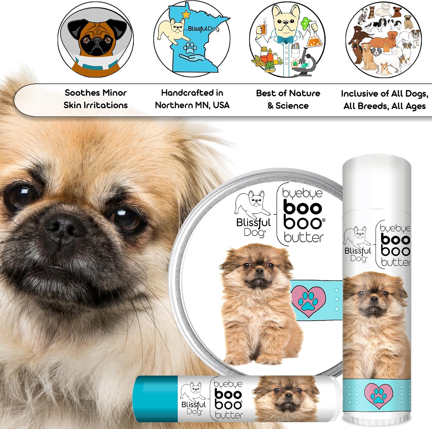 The Blissful Dog Tibetan Spaniel Boo Butter, 16 oz - görsel 5