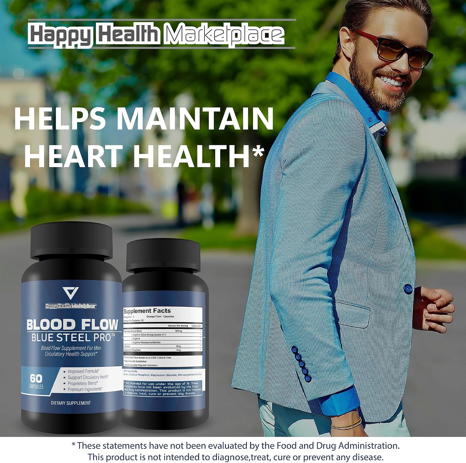 Blood Flow Blue Steel Pro – Blood Flow Support Capsules for Men - görsel 6