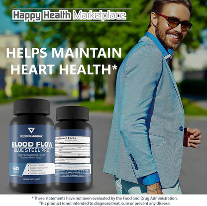 Blood Flow Blue Steel Pro – Blood Flow Support Capsules for Men