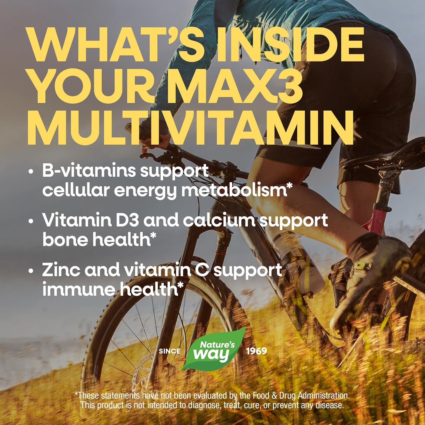 Nature's Way Alive! Max3 Potency Daily Multivitamin with Iron for Women & Men - görsel 6