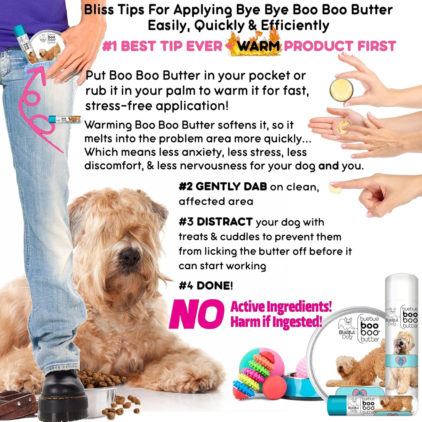 The Blissful Dog Soft Coated Wheaten Terrier Boo Boo Butter, 8 Ounce - görsel 6
