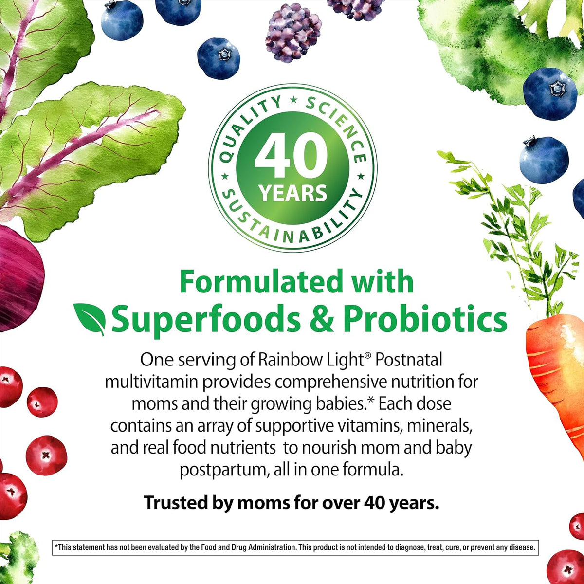 Rainbow Light Postnatal Multivitamin for New Mum – 120 Capsules - görsel 6
