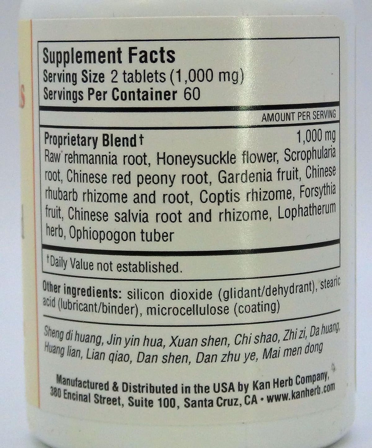 Kan Herbs - Cool the Blood 120 Tablets - görsel 2