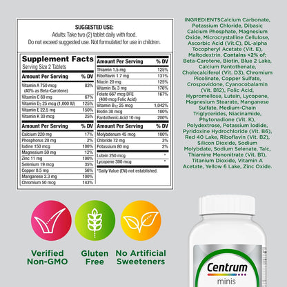 Centrum Minis Silver Multivitamin for Adults 50 Plus - 320 Tablets