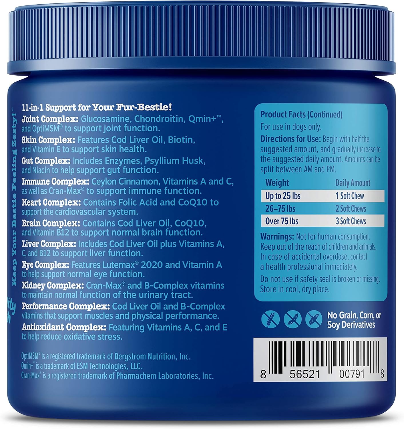 Zesty Paws Senior Dog Multivitamin Chews, Chicken Flavour, 90 Chews - görsel 6