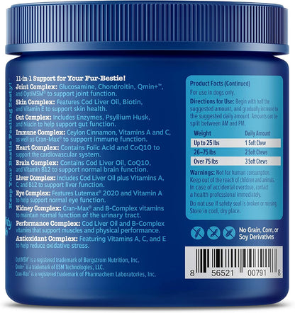 Zesty Paws Senior Dog Multivitamin Chews, Chicken Flavour, 90 Chews