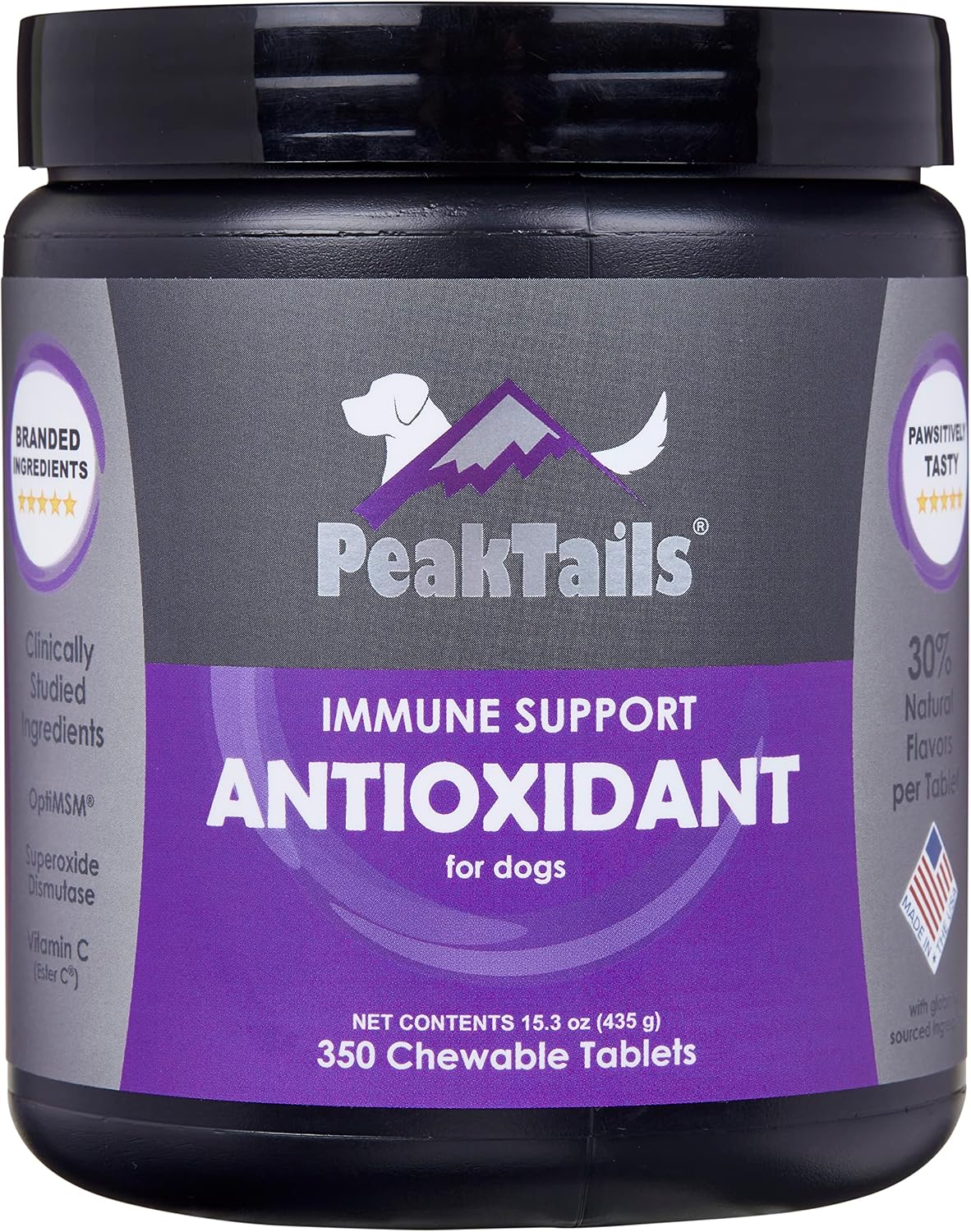 PeakTails Daily Defence Antioxidant Supplement for Dogs – 1,000 Tablets - görsel 6