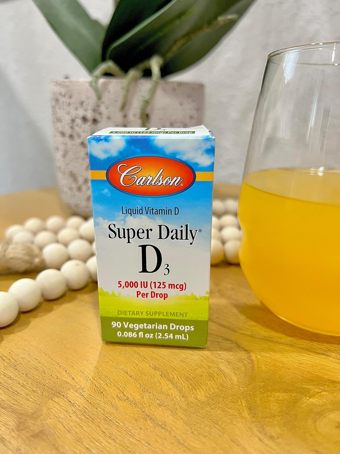 Carlson Super Daily D3 5,000 IU (125 mcg) per Drop, Vitamin D Drops, Unflavoured, 90 Drops - görsel 7