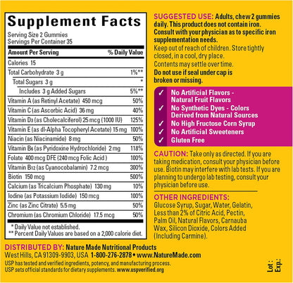 Nature Made Women's Multivitamin Gummies, 70 Count
