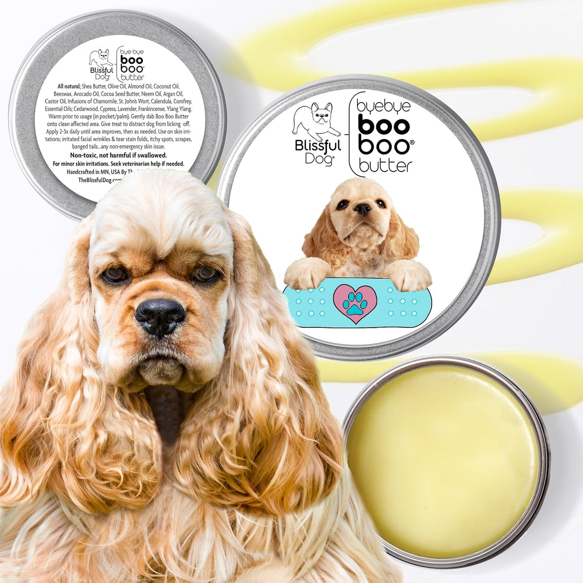 The Blissful Dog Cocker Spaniel Booboo Butter – 28g Tin - görsel 2