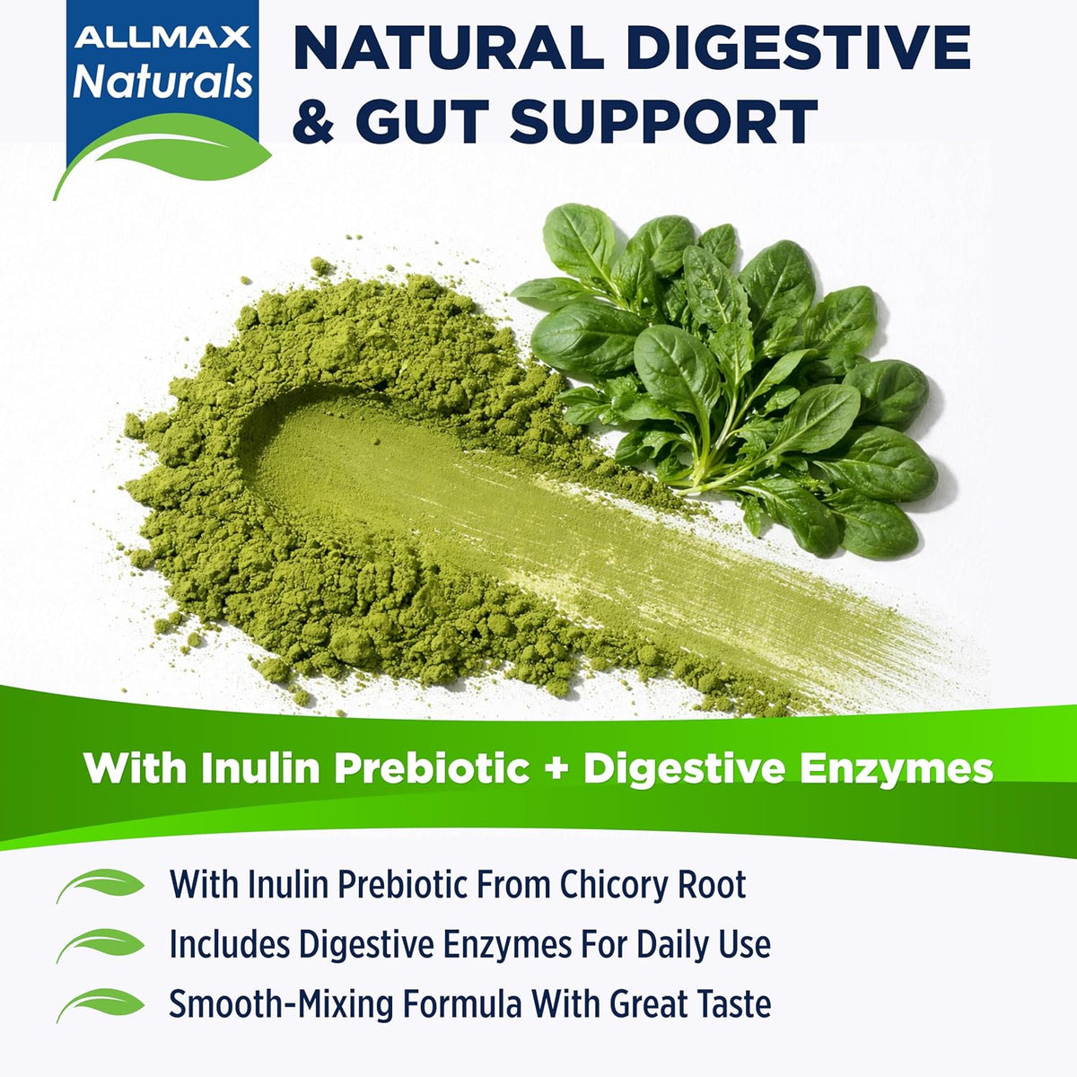 ALLMAX CytoGreens Super Greens Powder, Acai Berry Green Tea, 30 Servings - görsel 4