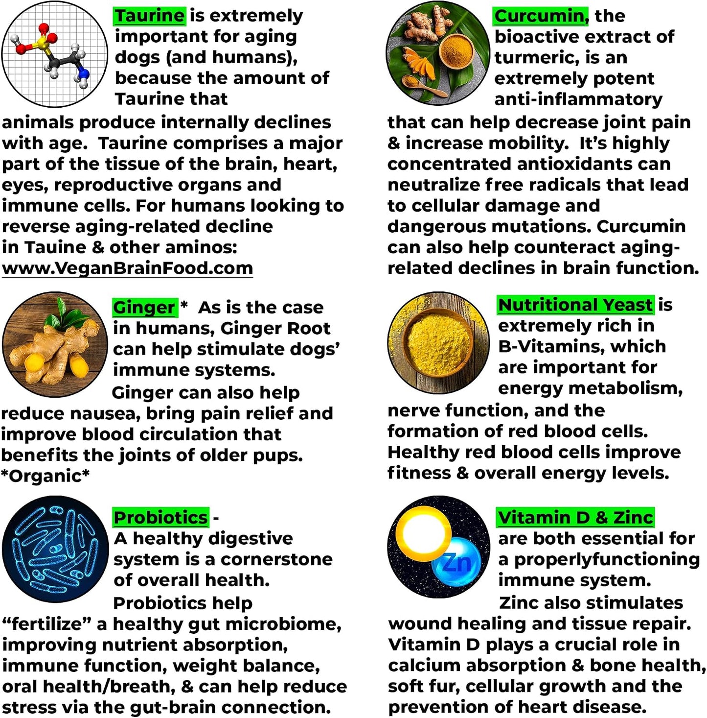 More Dog Days Anti-Ageing & Immune Support | Organic, Human-Grade Ingredients | Medicinal Plants & Mushroom Extracts | Omega 3s, Antioxidants, Probiotics, Vitamins & Minerals | Plant-Based & Vegan - görsel 6