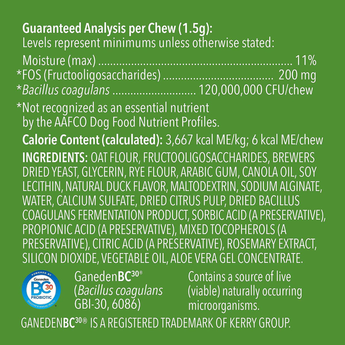 Wag Probiotic Supplement Daily Chews for Dogs – Digestive & Gut Health Support – Natural Duck Flavour, 90 Count - görsel 3