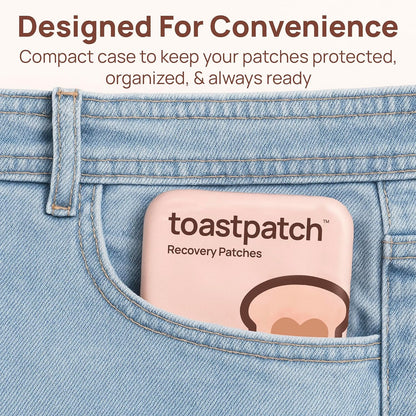 Toastpatch Recovery Patches – 40 Pack – Natural After Party Relief with Vitamins and Herbal Extracts