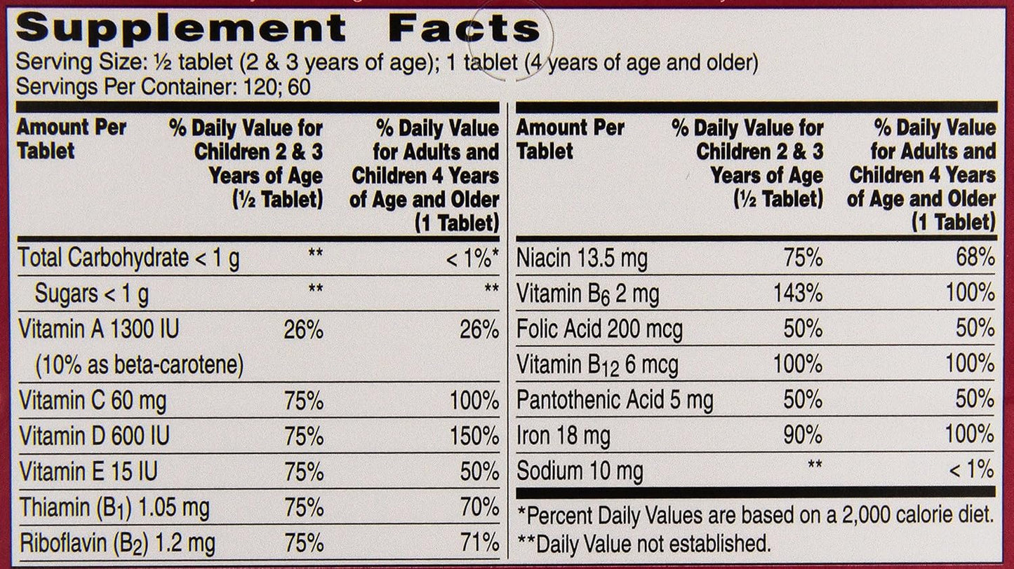 Flintstones Multivitamins with Iron, 60 Chewable Tablets - görsel 5
