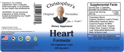 Christopher's Original Formulae Dr Heart Formula Capsules, 100 Capsules