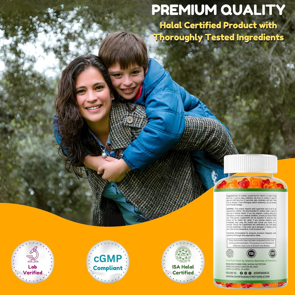 SHIFAA NUTRITION Halal Kids Multivitamin Gummies - Essential Vitamins for Toddlers & Children - görsel 6