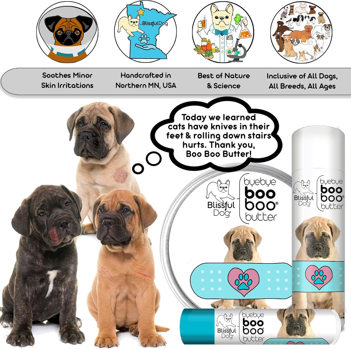 The Blissful Dog 113 g TIN Bullmastiff Booboo Butter - görsel 6
