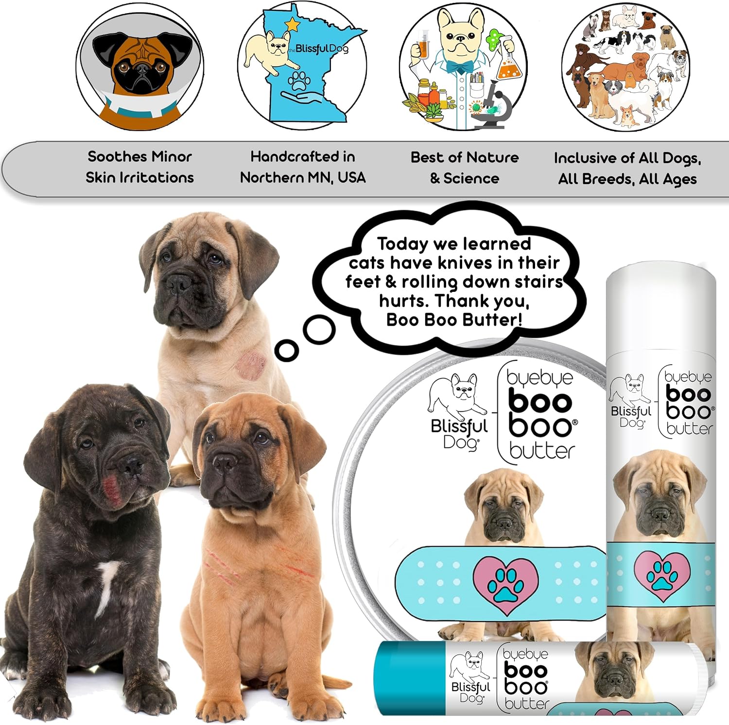 The Blissful Dog Bullmastiff Booboo Butter - 227g Tin - görsel 6