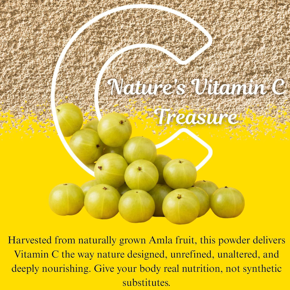 Basic Ayurveda Amla Powder - 100% Raw & Natural Indian Gooseberry for Hair, Skin & Immunity - 200g - görsel 4