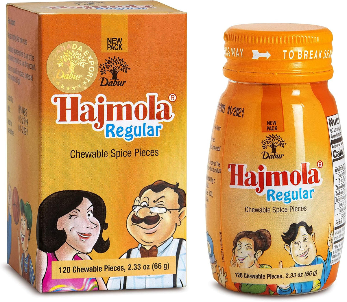 Hajmola Regular tabs - Chewable Spice Pieces (Pack of 3) - görsel 1