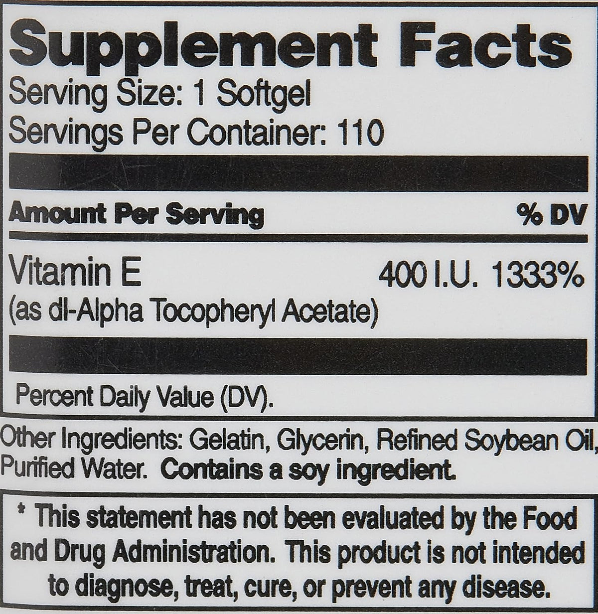 21st Century Vitamin E 400 IU Softgels, 110 Softgels - görsel 3