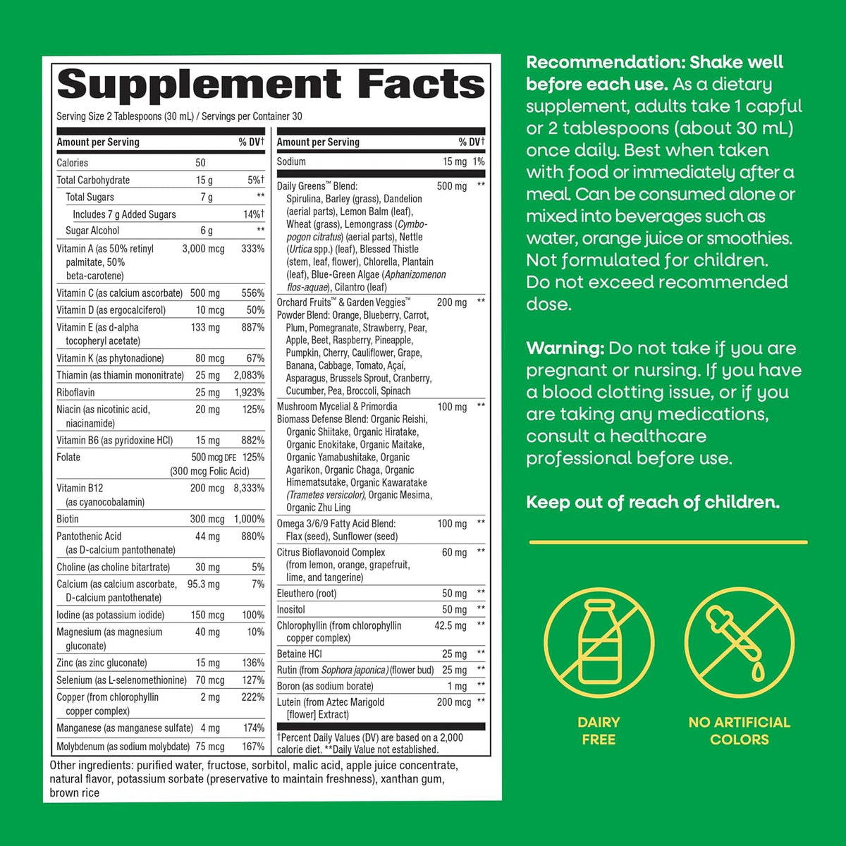 Nature's Way Alive! Max Potency Complete Liquid Multivitamin, 900 ml - görsel 7