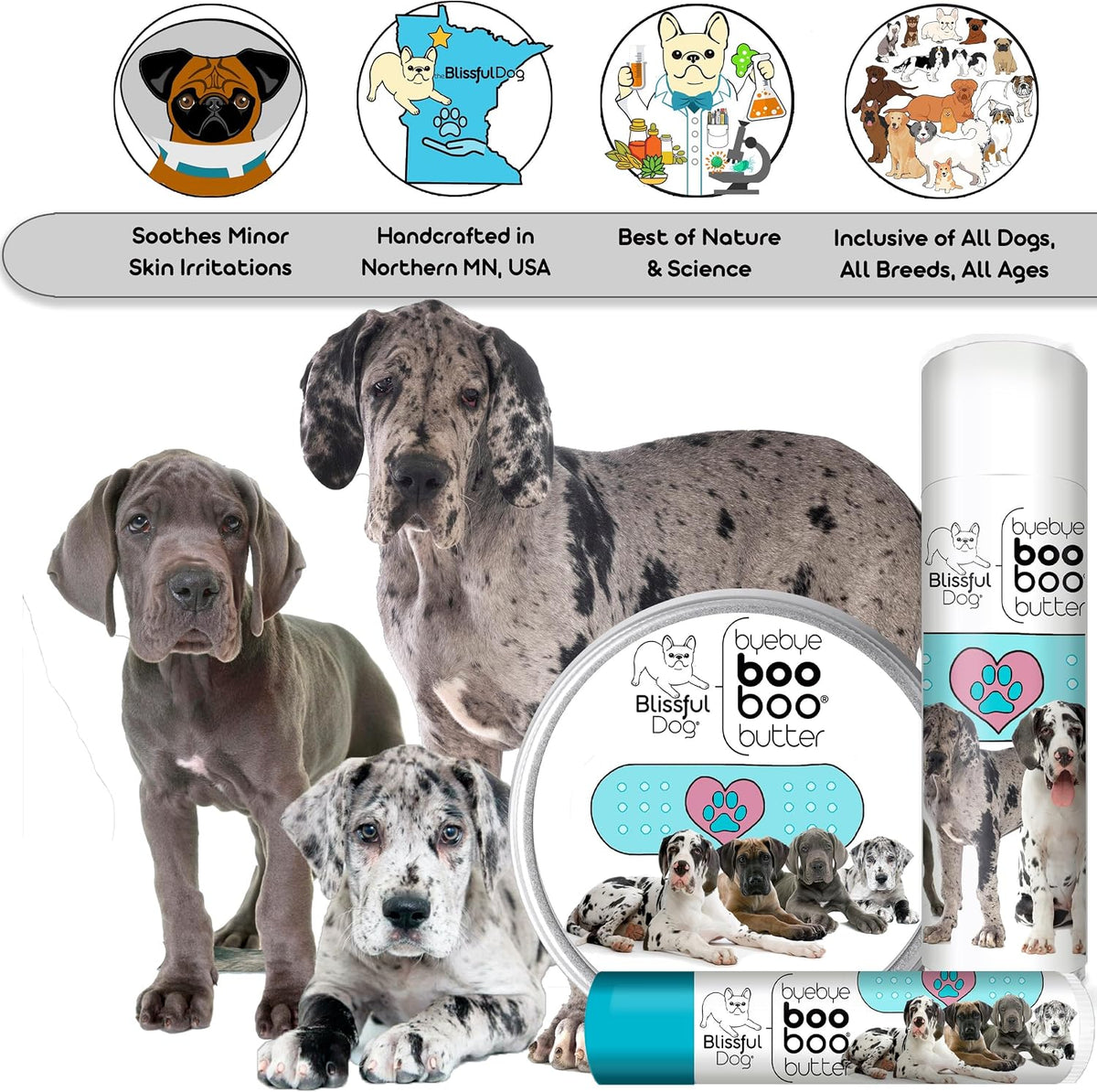 The Blissful Dog 113 g Tin Great Dane Booboo Butter - görsel 6