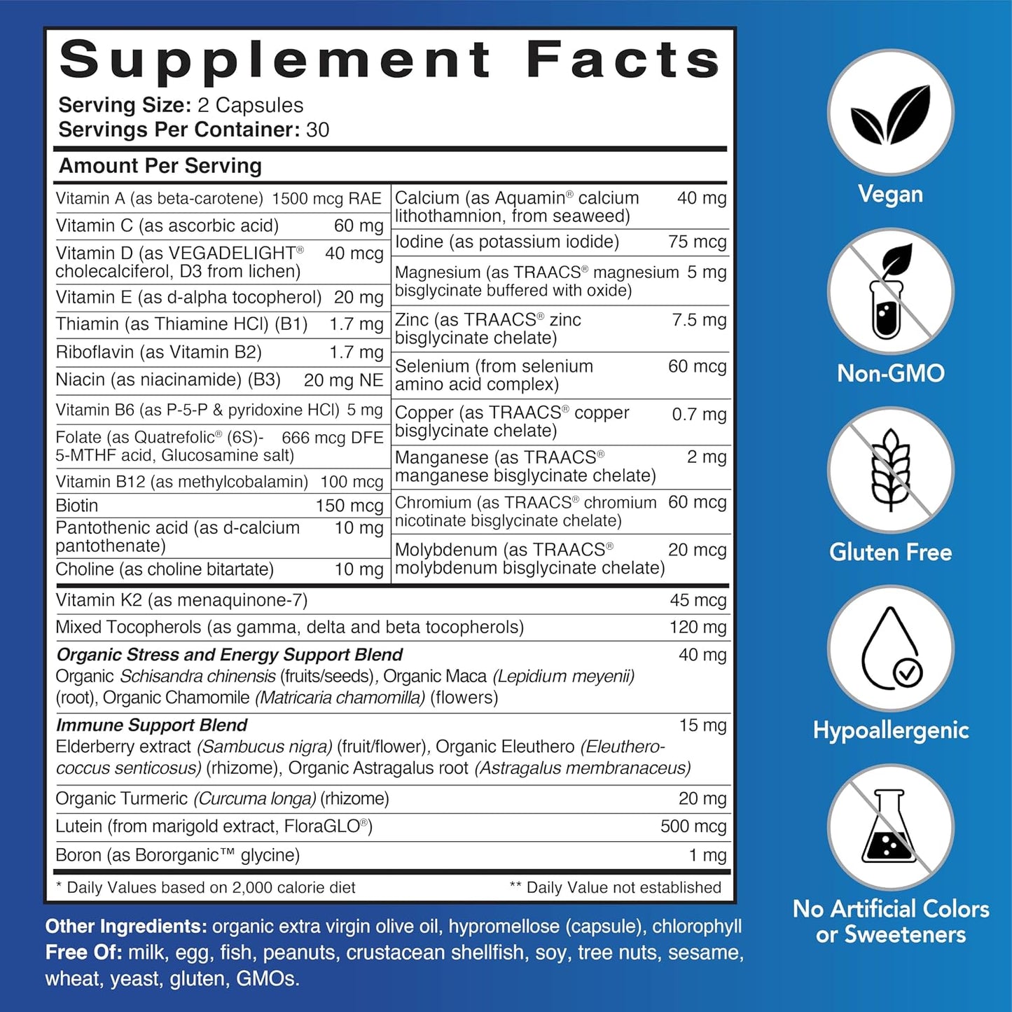 Patient One Multi Essentials Plus – Multivitamin Supplement for Men and Women - görsel 2