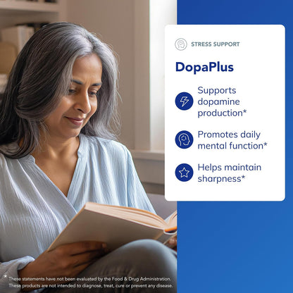Pure Encapsulations DopaPlus - Supports Dopamine Production - for Daily Brain Function - with L-Tyrosine, Folate, Vitamin B6 & L-5-MTHF - Non-GMO & Vegan - 180 Capsules