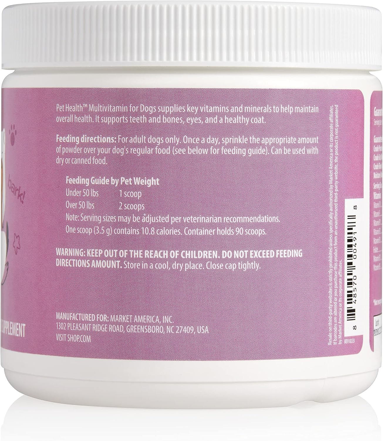 Pet Health Multivitamin for Dogs – Beef Flavour Powder – 90 Servings - görsel 5