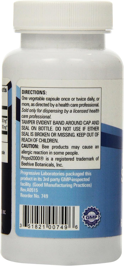 Progressive Labs Bee Propolis Standardised Supplement, 60 Capsules