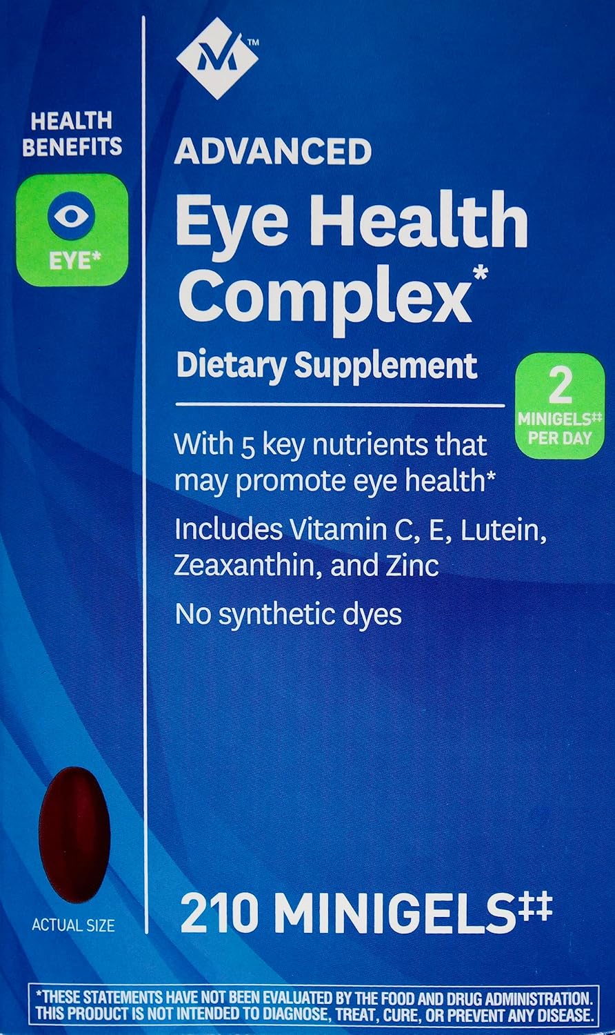 Member's Mark Advanced Eye Health Multivitamin Complex, 210 Mini Softgels - görsel 1